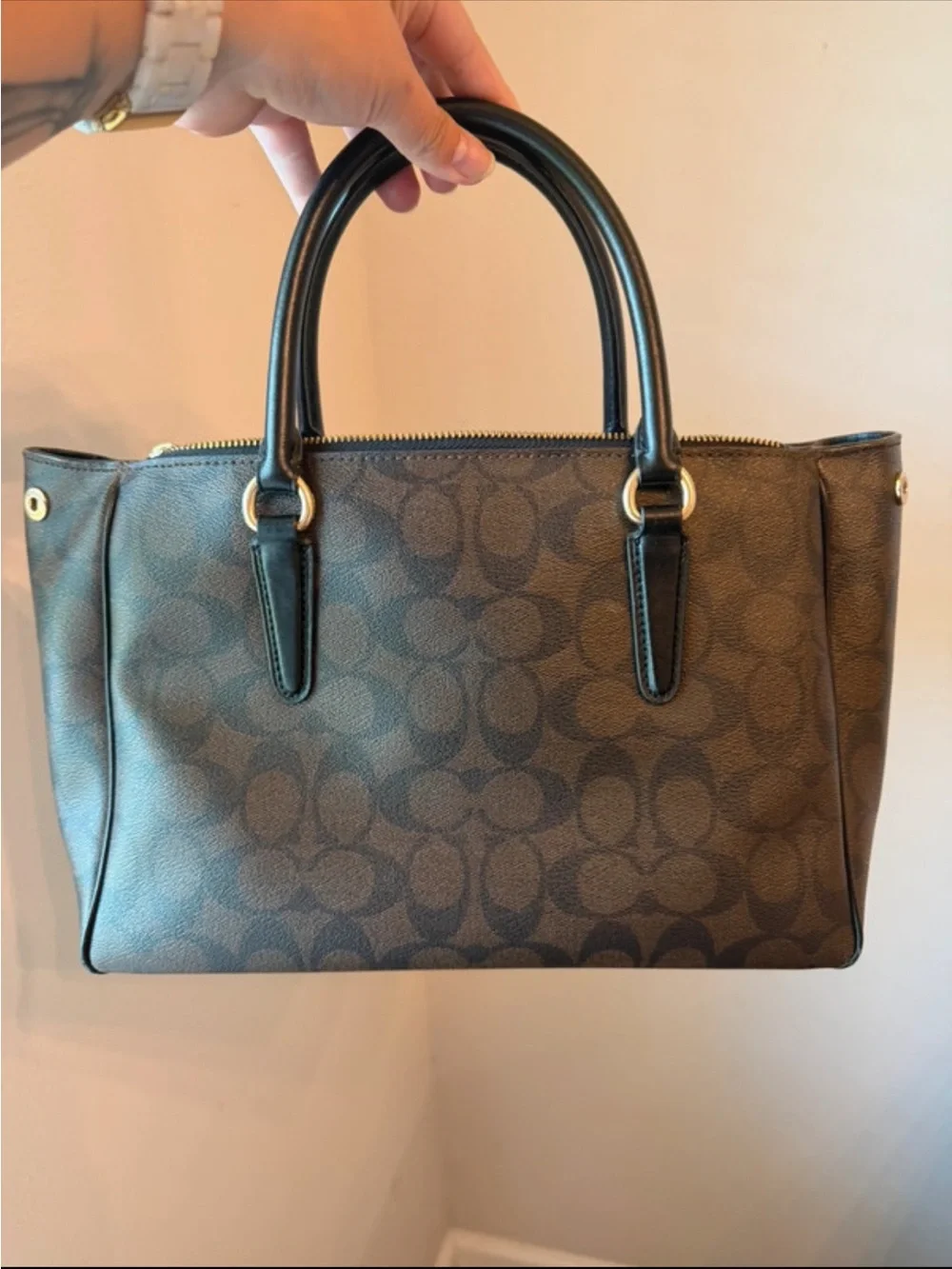 Coach Surrey Carryall Signature Satchel F67026